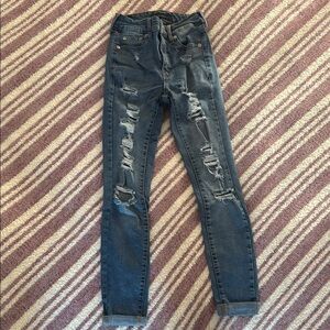 Aeropostale super high rise jegging Distressed Women's Jeans